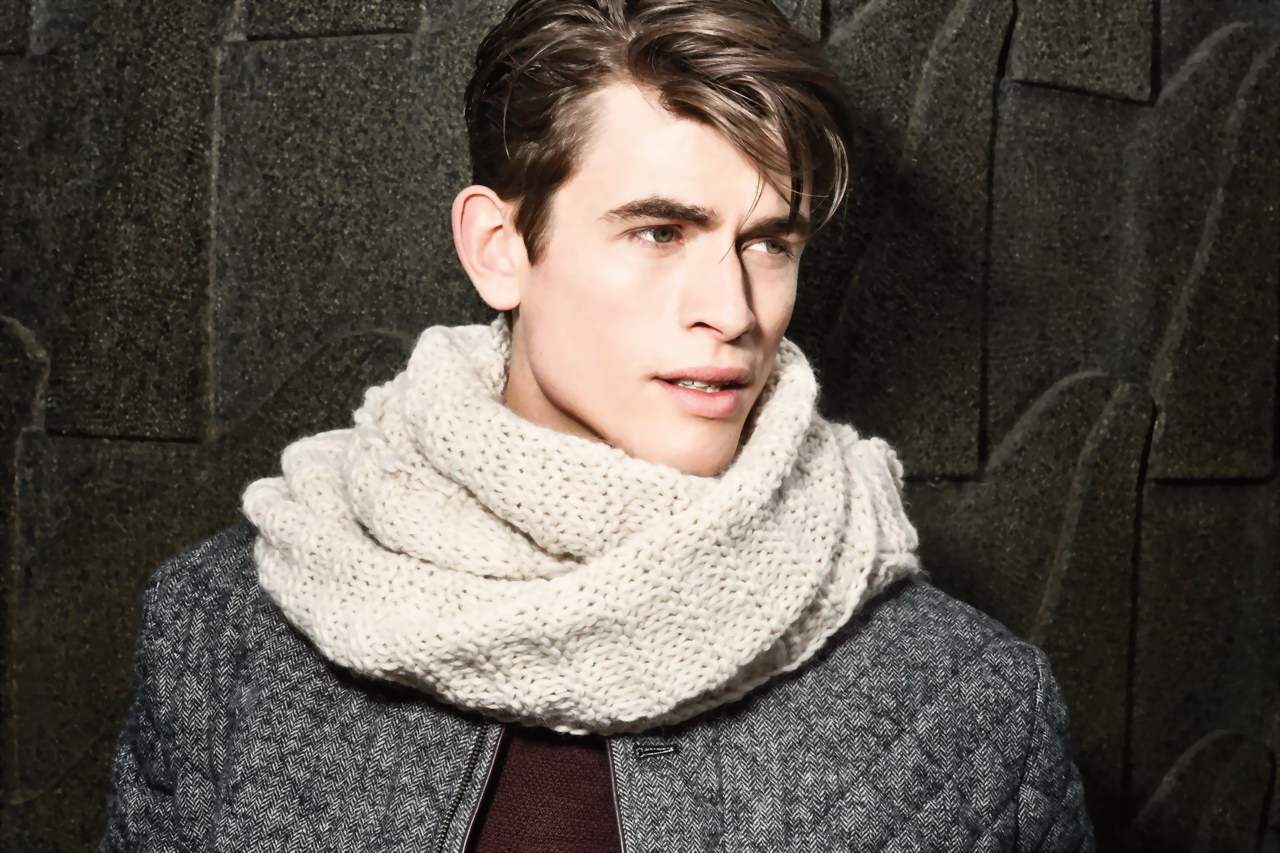 как носить мужской шарф