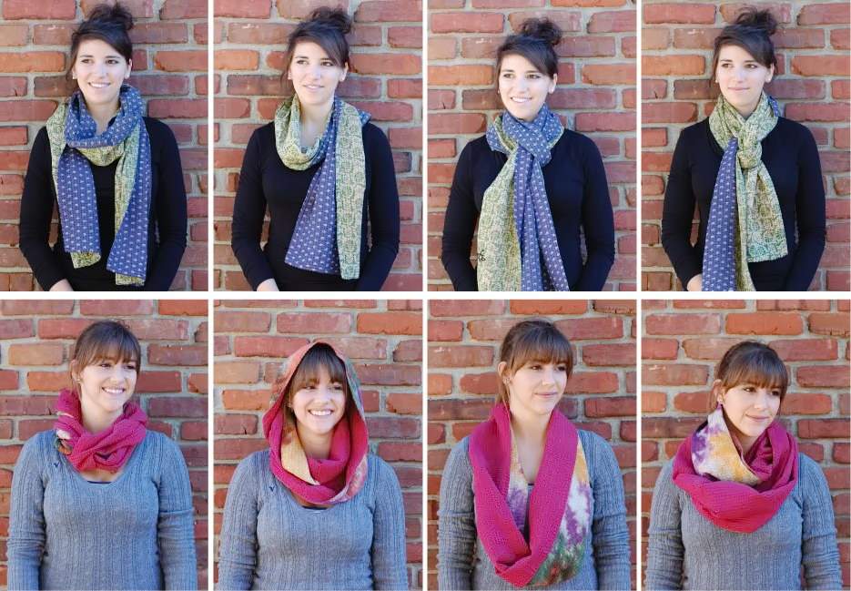 как модно завязать шарф или платок