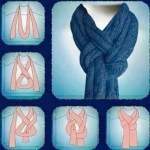 как завязать шарф на шее