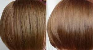 тонирование волос: до и после